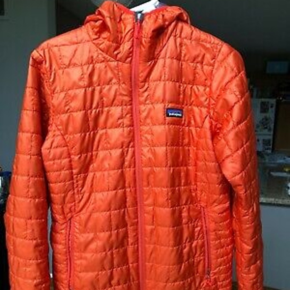 Patagonia Women's Nano Puff Hoody Size XL Color Monarch Orange